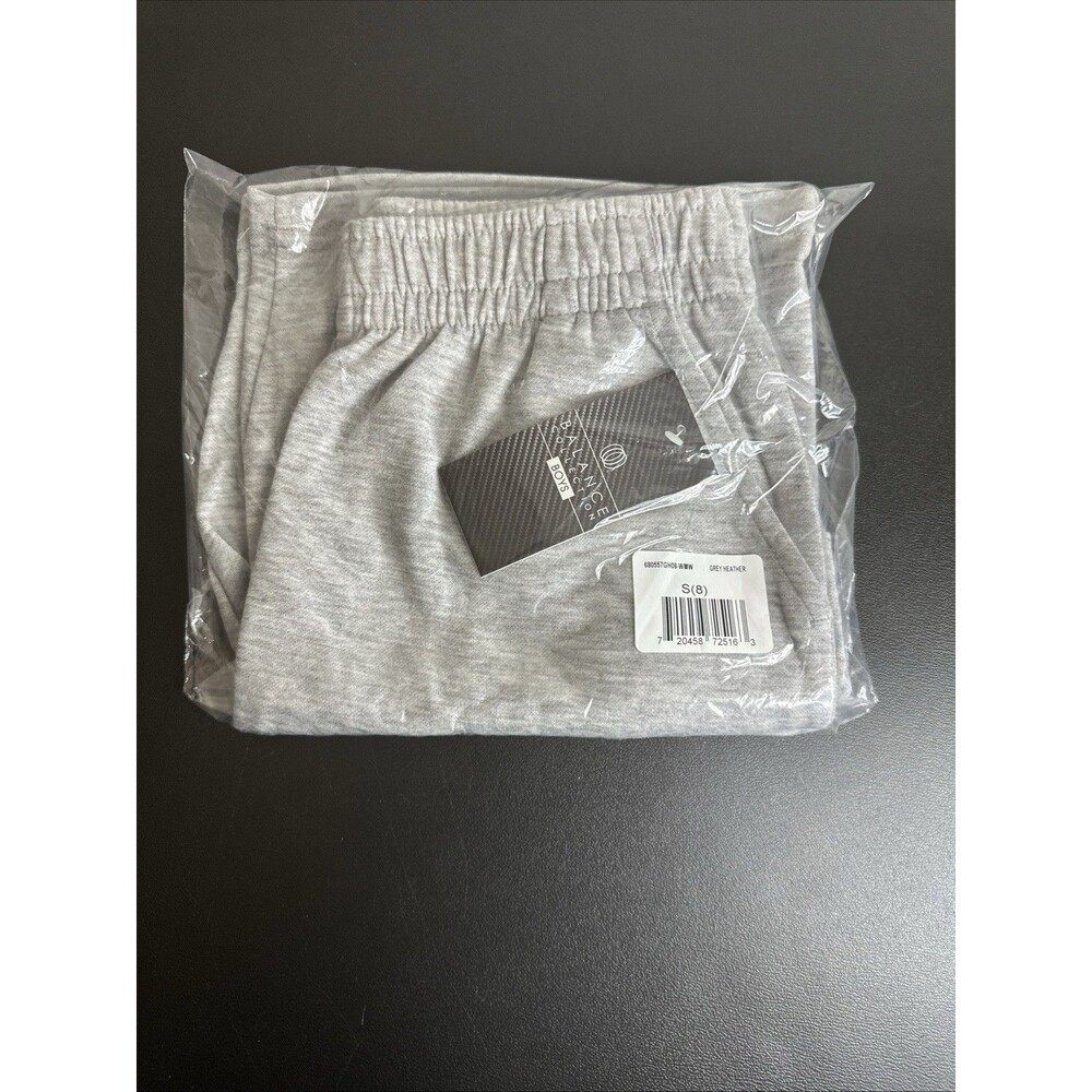 Balance Collection Boys Heather Grey Small 8 Shorts Athletic Cargo New With Tag